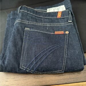 7 For All Mankind Blue Flare & Wide Leg Jeans